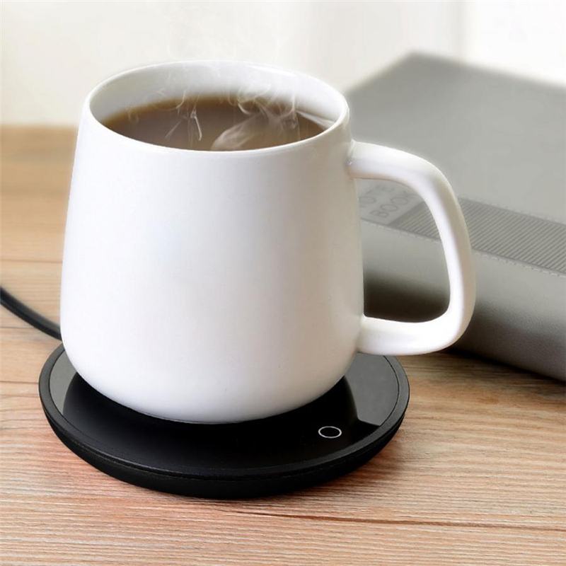 15w Cup Heating Mat Electric Tea Warmer Two Gear Temperature Adjustable A10 Touch Sensor for Home Office
