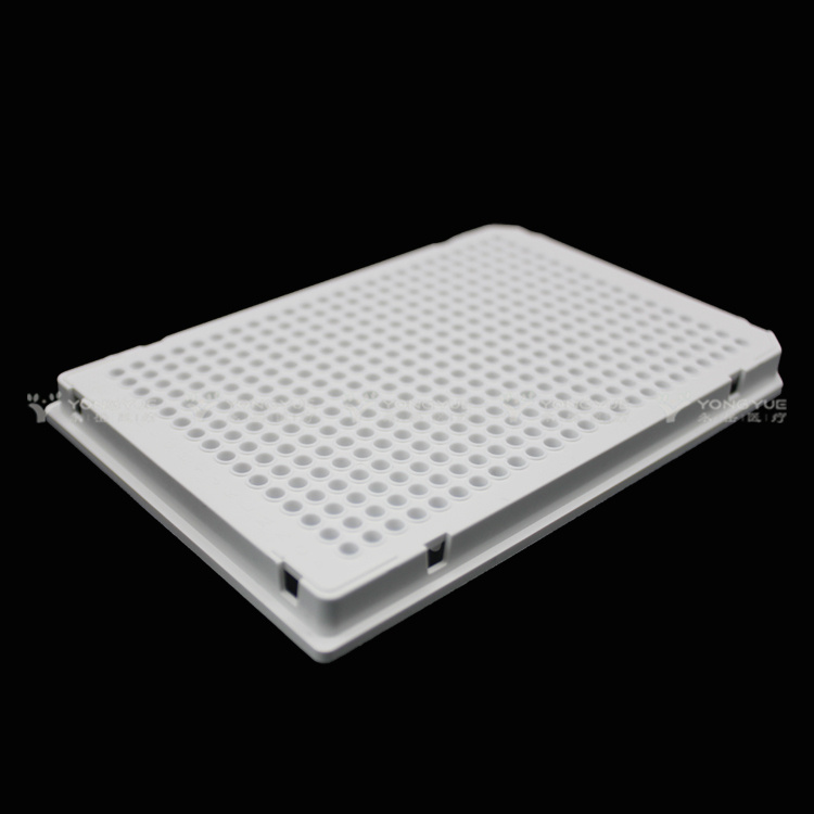 40ul 384 Well Pcr Plate Full Skirt White Frame White Tube