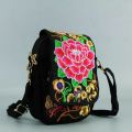 Women Embroidered Crossbody Bag Vintage Floral Cell-Phone Pouch Lady Ethnic Handbags Casual Travel Shoulder Bag For Female Girls