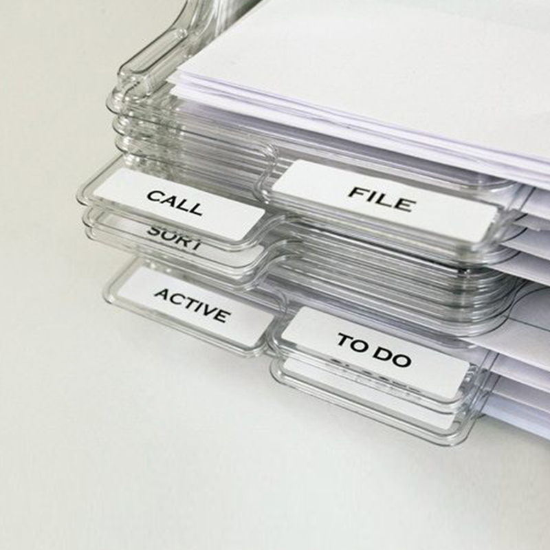 File Storage Box Document Rack Organizer Tray Stackable for Magazine Paper Office H-best