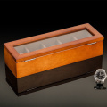 Top 5 Slots Display Watch Boxes Coffee Wood Watch Storage Boxes Case With Lock New Wooden Watch Gift Jewelry Box D0266