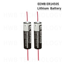2X EEMB ER14505 AA 3.6V 2400mAh Lithium Battery ER14505 Band welding needle Free Shipping