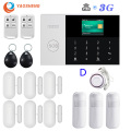 3G Wireless SMS GPRS Security Alarm System Smart home kit Remote APP Control Factory House wifi Alarm Host For IOS Android