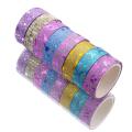 10PCS Washi Tape Stationery Scrapbooking Decorative Adhesive Tapes DIY Color Masking Tape School Office Supplies Adhesive