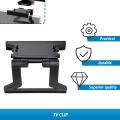 Durable Use Plastic Black Plastic TV Clip Clamp Mount Mounting Stand Holder Suitable for Microsoft Xbox 360 Kinect Sensor