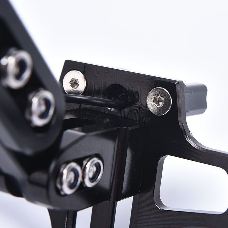 Universal CNC Motorcycle Adjustable Aluminum License Plate Frame Steering Lamp Bracket For YAMAHA KAWASAKI BWS R25 R3 MT03 MSX