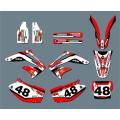 Free Custom Numbers Names Motorcycle 3M STICKERS Graphics Decals For Honda CRF450R CRF450 2002 2003 2004 For Honda 450 CRF 450R