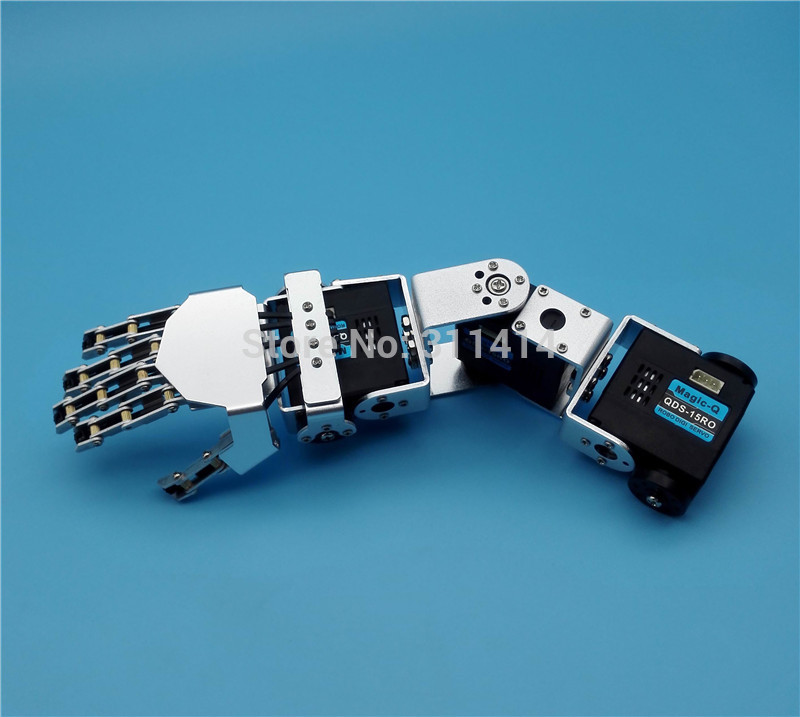 Humanoid 3DOF Robot Left Hand Right Hand Arm With Five Fingers Manipulator & Servo For DIY Robotics Arm Assembled