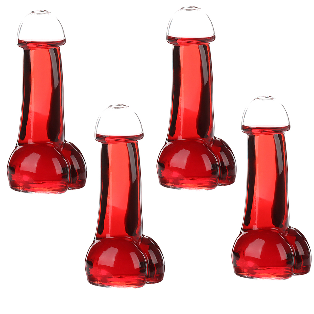 4Pcs Glass Cup Transparent Wine Glass Beer Juice Cup Cocktail Glasses Bar Decor Creative Universal Wine Cups Kitchen Supplies