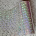 Holographic foil transparent foil broken glass hot stamping foil press on paper or plastic