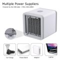 Mini USB Portable Air Cooler Fan Air Conditioner 7 Colors Light Desktop Air Cooling Fan Humidifier Purifier For Office Bedroom