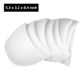 4 Pairs Sponge Shoulder Pads Soft Padded Encryption Enhancers for T-shirt Sweaters Shoulder Padding Foam Pad Sewing Accessories