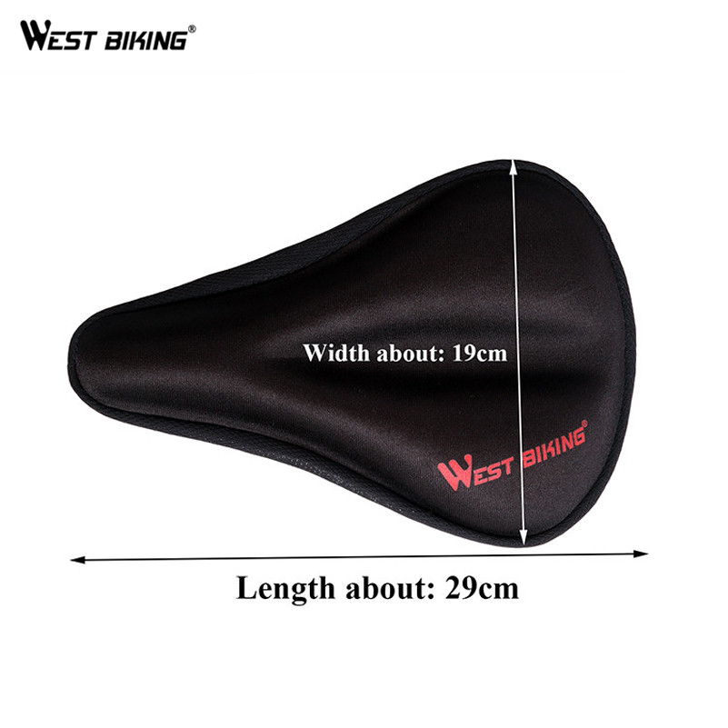 WEST BIKING Bicycle Saddle Seat Cover 3D Silicon Gels Riding Breathable Seats Cushion Cover Cycling Soft Sponge Pad Saddle Cover