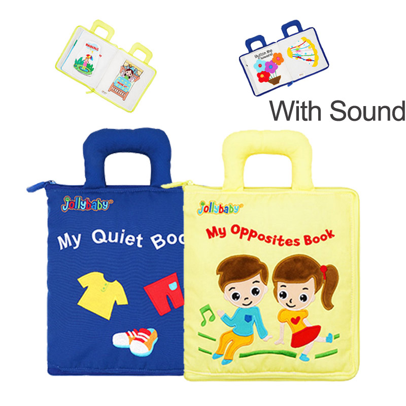 Quiet Books for 0 12 24 36 Months Baby Montessori Toys for Soft Cloth Oppossit Book for Toddlers 3D Activity Reading Books Toys