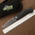 Green thorn PERO turning folding knife D2 blade bearing G10 3D handle camping outdoor fruit knife practical folding knife EDC