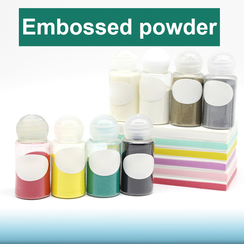 Embossed Powder Pigment Embossing Stamping Scrapbooking Craft Craft Metallic Paint Emboss Powder Shiny Colour Embossing Pigment