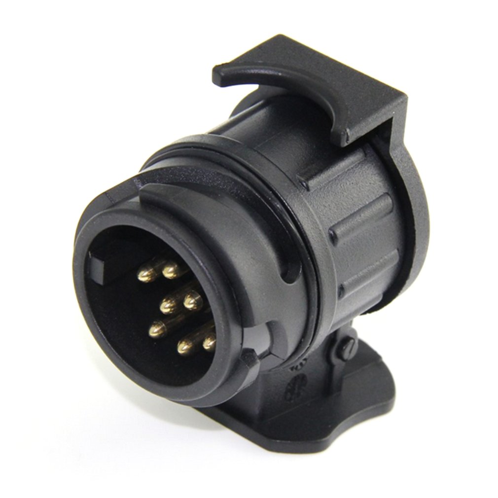 2021 NEW 13 Pin Turn 7 Pin Plug Socket Car Cable Connector Waterproof Trailer Signal Light Car Towing Conversion Adapter