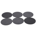 6pcs/Set Stainless Steel Coaster Cup Mats Pads Non-slip Pad With Holder Round Square Metal Insulation Pad Tablewear