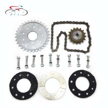Electric Bicycle Spoke Wheel Chainwheel 32T bike sprocket for ebike left drive kit replacement parts gear set for MY1016Z MY1018