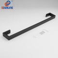 SOGNARE Black Matte Towel Rack Bath Towel Bar Wall Mounted Single Towel Rail Towel Holder 304 Stainless Steel Bathroom Hardware