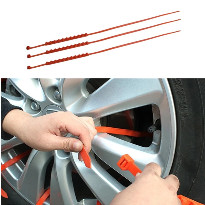 Car Styling Tire Wheel Chain Anti-slip Emergency Snow Chains Winter Automobile Tire Snow Ice Chains Sand Road Stop-slip Tools