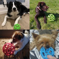 Pet Dog Cat Ball Toy Dog Rubber Chew Toy Dog Geometric Safety Toys Ball For Small Medium Large Dogs Playing Pet Training Product
