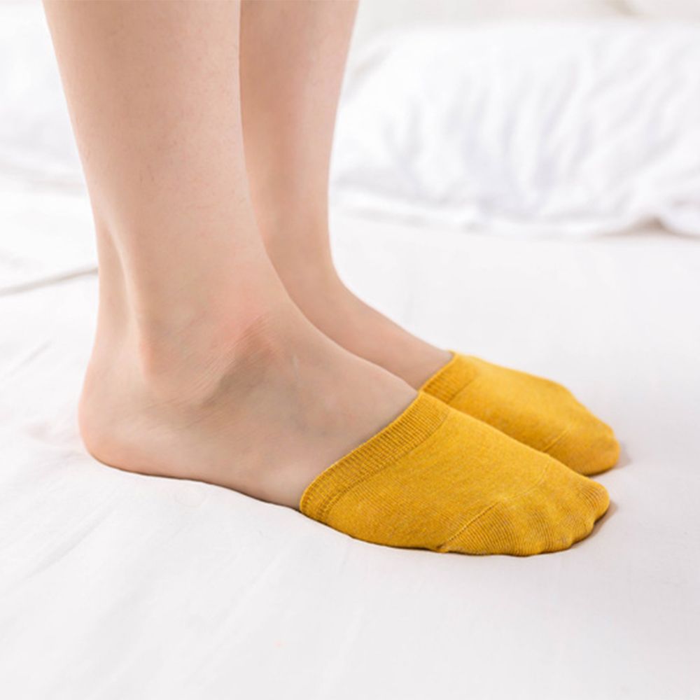 2019 Women Simple Solid Sock Slippers Half Grip Foot Toe Socks Summer Thin Invisible Socks Feet Women's Fashion Socking female