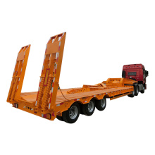 3 axle heavy duty low flatbed semi trailer