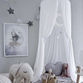 1pc Chiffon Princess Home Small Baby Dome Snow Spinning Mosquito Net Bed Kids Canopy Bedcover Curtain Bedding Dome Tent