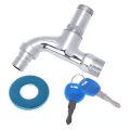 Outdoor Anti-theft Sink Faucet With Lock Key Single Handle Lockable Household Washing Water Tap