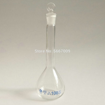 5ml to 1000ml Lab Clear Glass Volumetric Flask the Long Neck Quantitative Bottle for school experiment