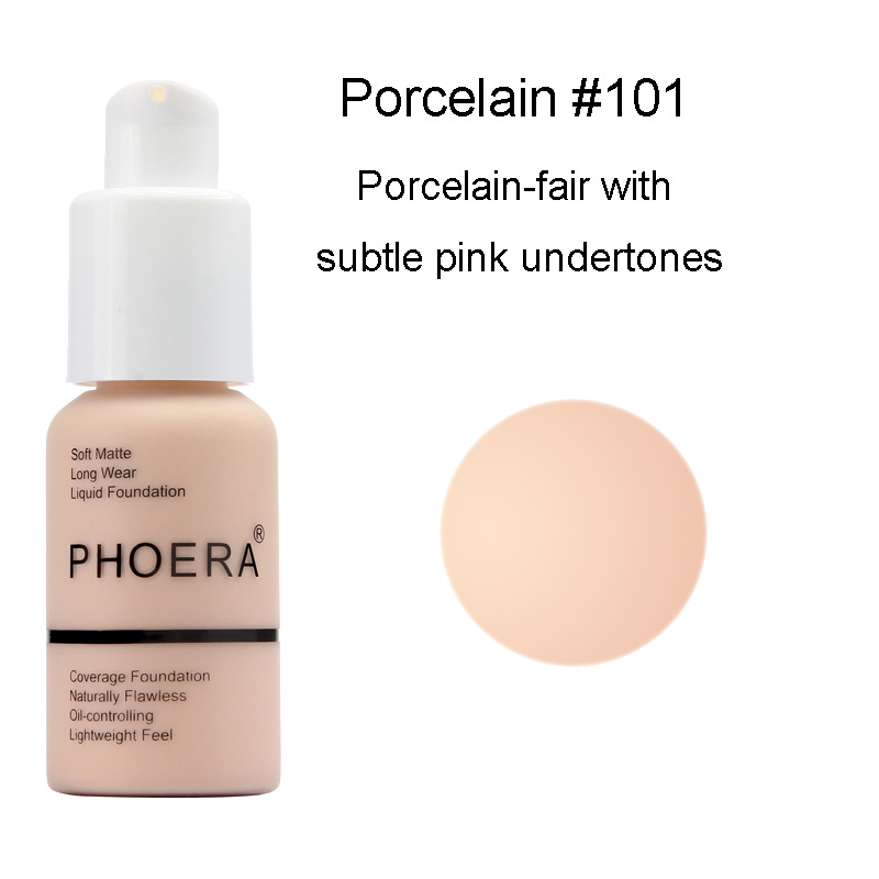 PHOERA Foundation Concealer Full Coverage Makeup Matte Brighten long lasting UK