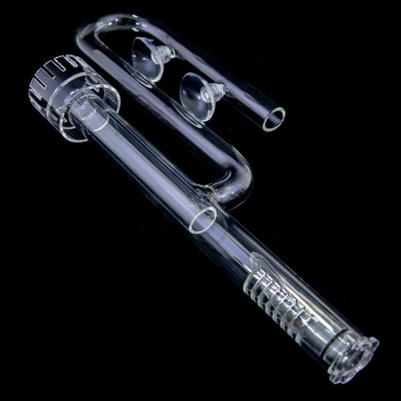 Aquarium Glass Kit with Deoiling Film Inflow and Horn Outflow for Fish Tank Filter Tube 1m Set for 12/16mm