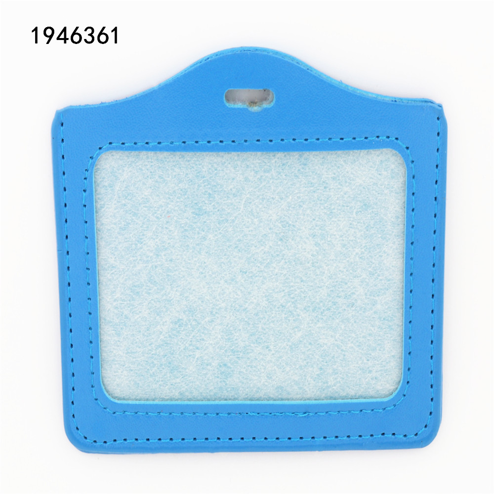 High quality 619 PU Material Horizontal and verticall Badge Holder Accessories School student office ID Bank Card Bus Card