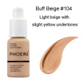 PHOERA 30ml Face Foundation Cream Base Makeup Liquid Foundation Moisturizer Oil Control Natural Long Lasting Facial Concealer