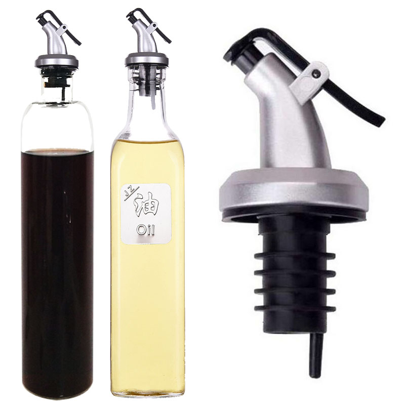 Olive Oil Sprayer Liquor Dispenser ABS Lock Wine Pourers Flip Top Drink Wine Stopper Leak-proof Nozzle Kitchen Tools