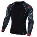 Motorcycle Men's Compression Shirt Sportswear Top Breathable Quick Dry Running Fitness Long Sleeve Gym t shirt Sportsman Wear