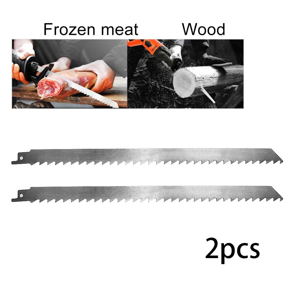 2 Pcs 300mm Reciprocating Cutting Tools For Cutting Ice And Frozen Meat Bone On Reciprocating Saw Power Tools Accessories