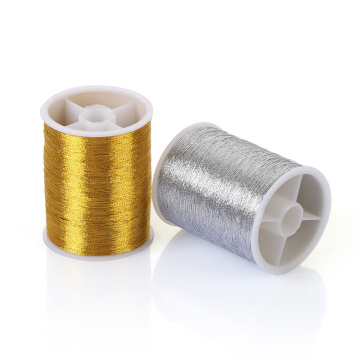 1/2 Roll 100Metres Gold Silver Durable Embroidery Thread Copper Cross Stitch Wire Sewing Machine Accessory Handmade Supplies