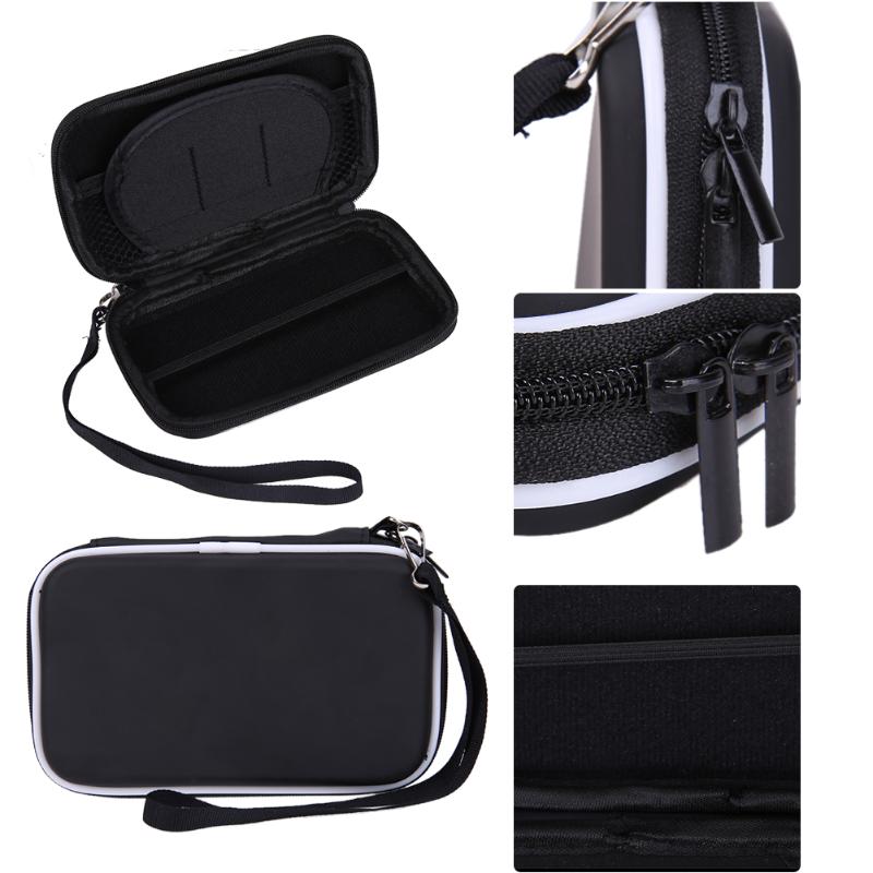 Portable Hard EVA Carrying Bag Zip-Up Closure Case Cover Pouch for 2.5 inch Hard Drive Earphones for MP3/MP4