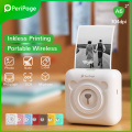 PeriPage Portable Thermal Bluetooth Printer 304dpi Thermal Picture Photo label Mini Printer for Android IOS Mobile Phone A6