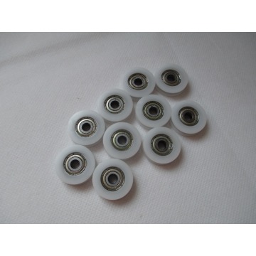 Fixmee 10pcs 30mm Round Groove Nylon Pulley Wheels Roller for 3mm rope w/ 625ZZ Bearing