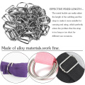 KAOBUY 25 PCS D Shape Rings + 25 PCS Metal Rectangle Adjuster Triglides Slides Buckle For Handbag Keychain Purse