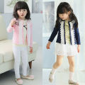 Toddler Baby Girls Kids Lace Cardigan Jacket Coat Long Sleeve Knit Outwear Tops