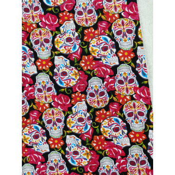 110cm X 50cm Flower Rose Skull Printed Tissus Fabrics Cotton Fabric Patchwork Quilting Sewing Material DIY viaPhil Dress Home