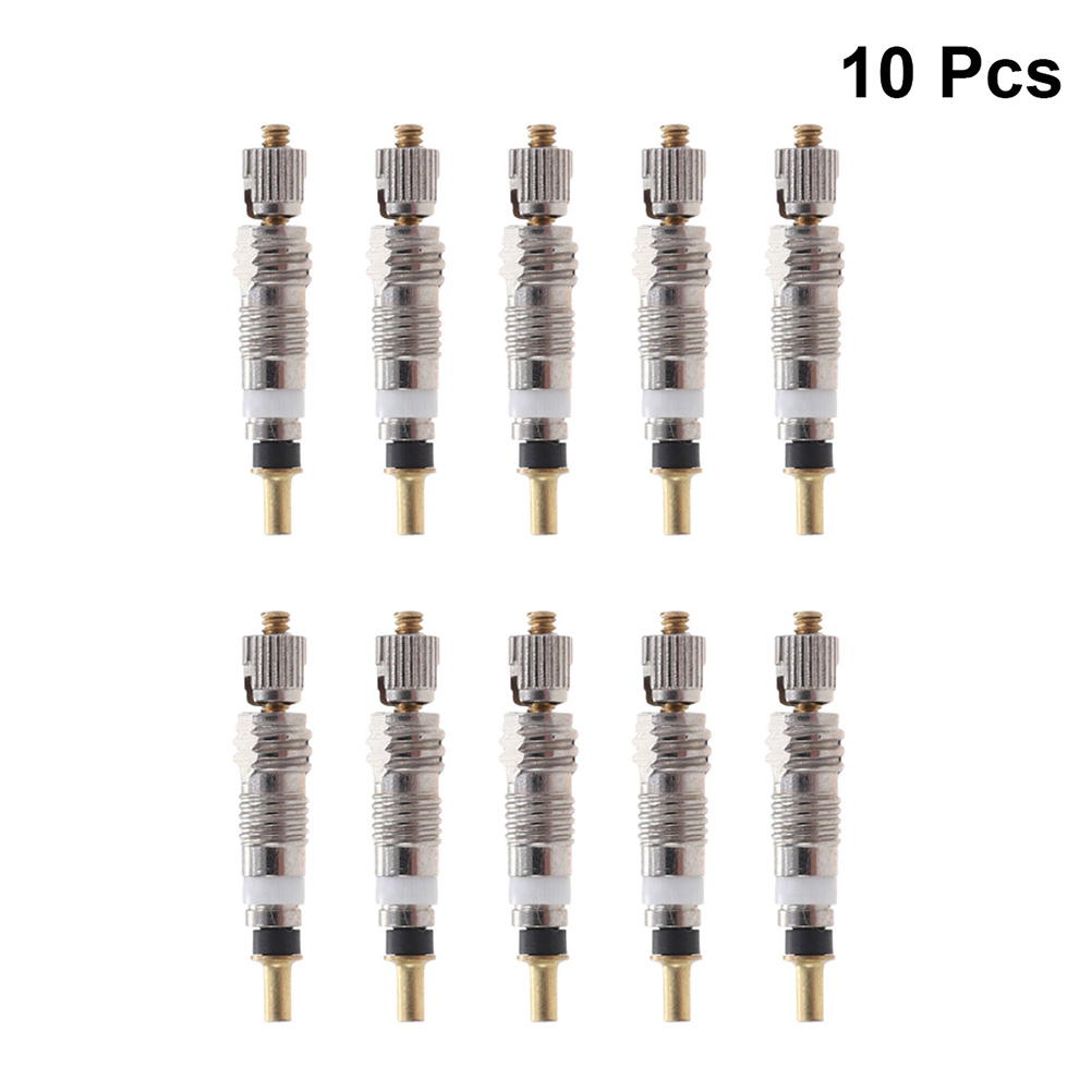 10/12pcs Silver Bicycle Valve Core Stem Presta Style Tyre Valve Core For Tubeless Road Bike MTB Bike French Air Pump