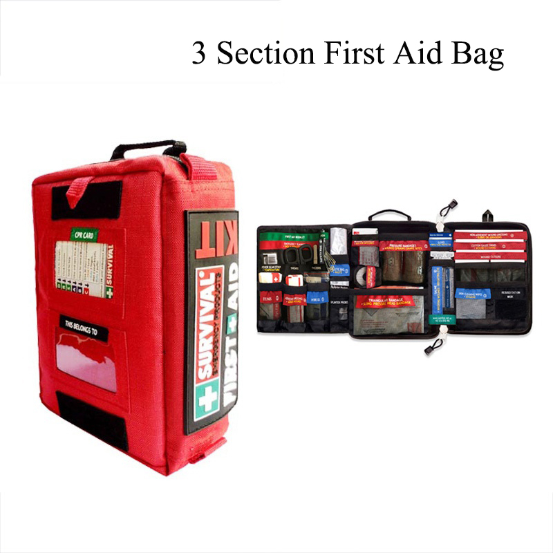 Handy First Aid Kit Waterproof Medical Bag for Hiking Camping Cycling Car Outdoor Travel Survival Kit Rescue Treatment