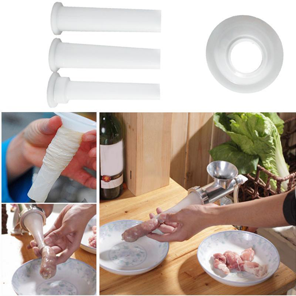 HOT SALES!!!New Arrival Meat Grinder Handmade Stuffing Tube Sausage Maker Stuffer Plastic Funnel Tool Wholesale Dropshipping