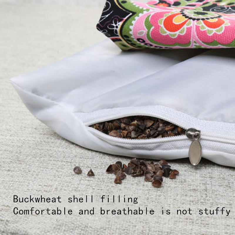 Health Care Full Buckwheat Husk Pillows Cotton Muslin Buckwheat Hull Pillows High And Low Adjustable Bedding Travel Cervical