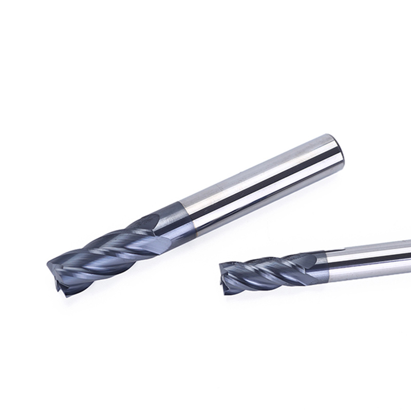UCHEER 1PCS HRC45 4 Flute 8/10/12mm end mill CNC tools Alloy Carbide Tungsten Steel Milling Cutter cutting metal cricut machine
